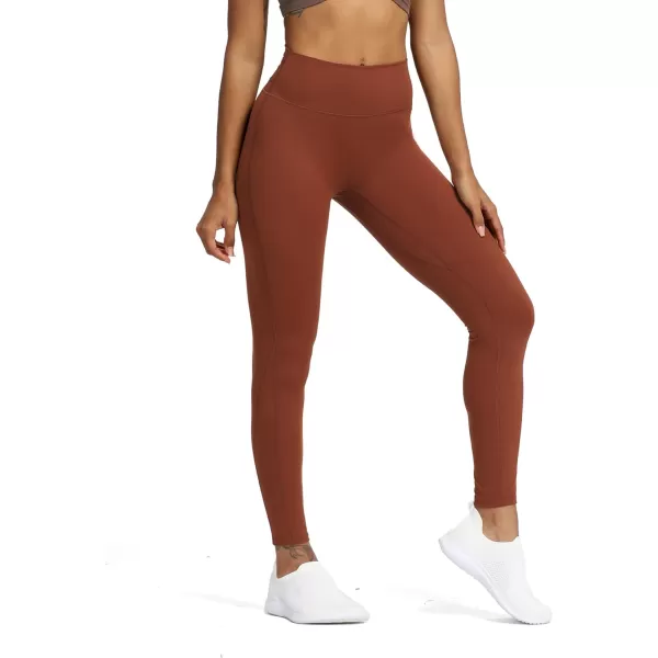 Aoxjox High Waisted Workout Leggings for Women Trinity Yoga Pants 265quotA Cherry Mahogany