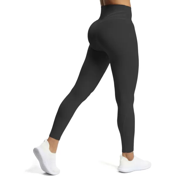 Aoxjox High Waisted Workout Leggings for Women Trinity Yoga Pants 265quotBlack 3 Pieces Pack