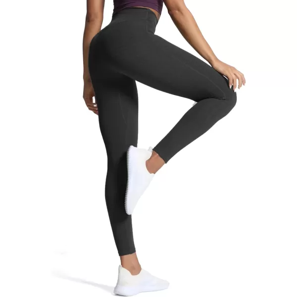 Aoxjox High Waisted Workout Leggings for Women Trinity Yoga Pants 265quotBlack Marlsize Up for Less Compression