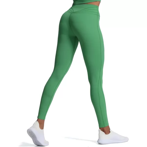 Aoxjox High Waisted Workout Leggings for Women Trinity Yoga Pants 265quotBottle Green