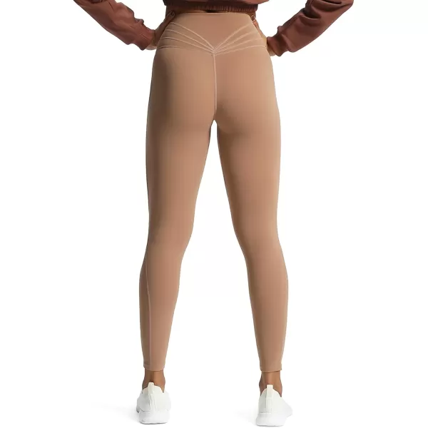 Aoxjox High Waisted Workout Leggings for Women Trinity Yoga Pants 265quotBrownie