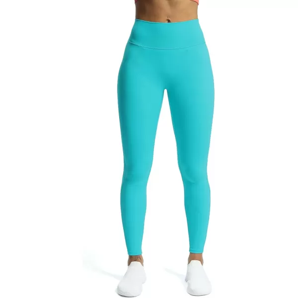 Aoxjox High Waisted Workout Leggings for Women Trinity Yoga Pants 265quotCascade Blue