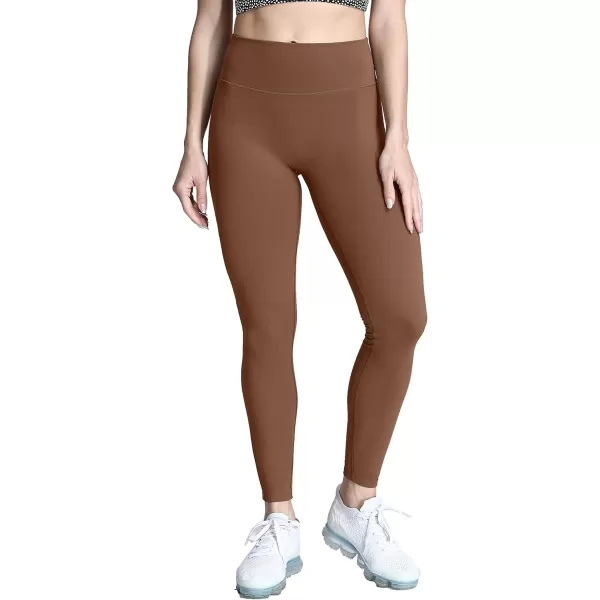 Aoxjox High Waisted Workout Leggings for Women Trinity Yoga Pants 265quotDandelion Brown