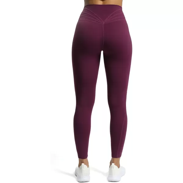 Aoxjox High Waisted Workout Leggings for Women Trinity Yoga Pants 265quotDark Purple