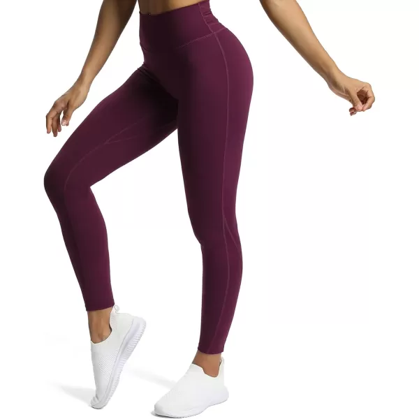 Aoxjox High Waisted Workout Leggings for Women Trinity Yoga Pants 265quotDark Purple