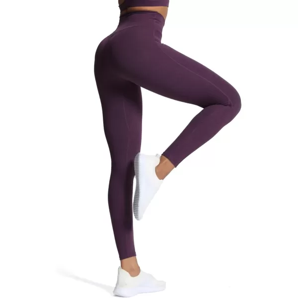 Aoxjox High Waisted Workout Leggings for Women Trinity Yoga Pants 265quotDeep Purple Marlsize Up for Less Compression