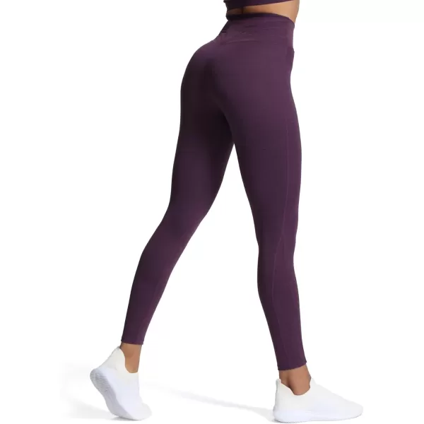 Aoxjox High Waisted Workout Leggings for Women Trinity Yoga Pants 265quotDeep Purple Marlsize Up for Less Compression