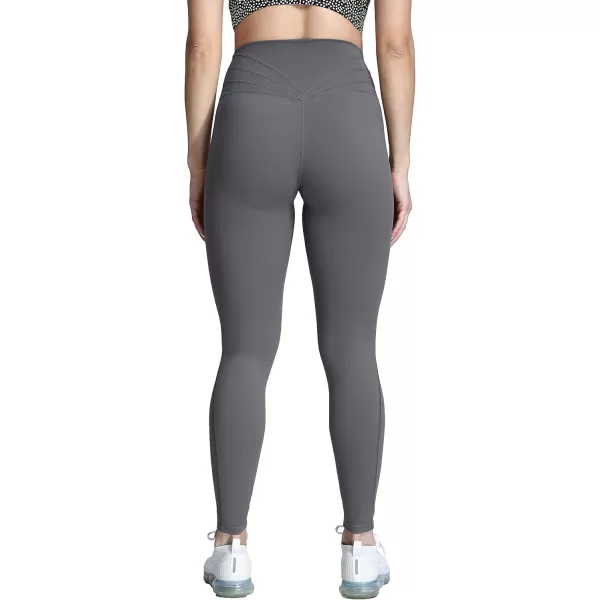 Aoxjox High Waisted Workout Leggings for Women Trinity Yoga Pants 265quotIron Grey