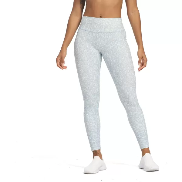 Aoxjox High Waisted Workout Leggings for Women Trinity Yoga Pants 265quotLight Blue Dot Print