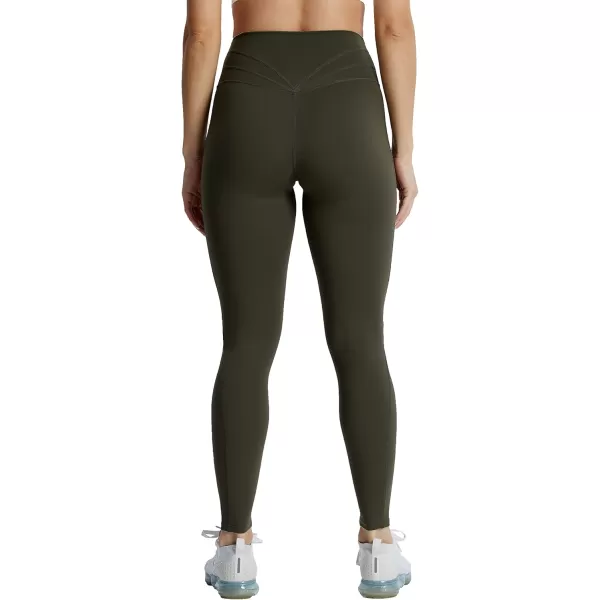 Aoxjox High Waisted Workout Leggings for Women Trinity Yoga Pants 265quotOlive Green