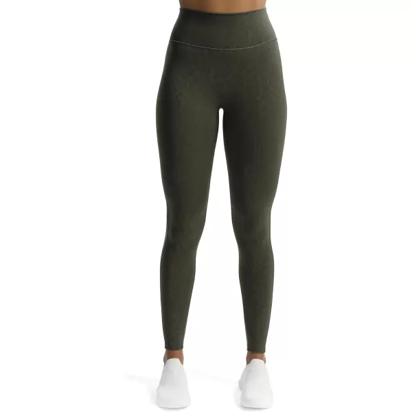 Aoxjox High Waisted Workout Leggings for Women Trinity Yoga Pants 265quotOlive Green Leopard Print