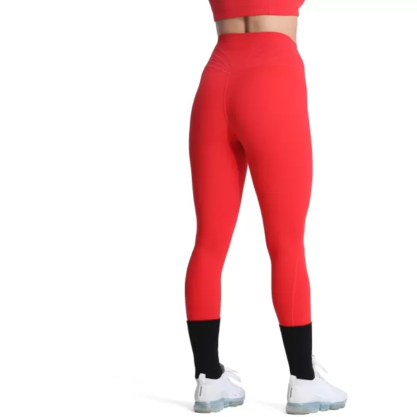 Aoxjox High Waisted Workout Leggings for Women Trinity Yoga Pants 265quotRacing Red