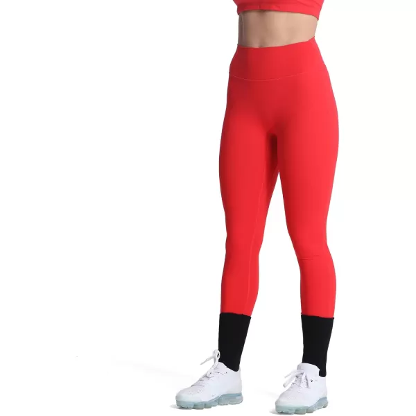 Aoxjox High Waisted Workout Leggings for Women Trinity Yoga Pants 265quotRacing Red