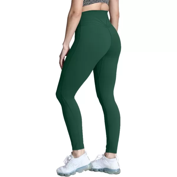 Aoxjox High Waisted Workout Leggings for Women Trinity Yoga Pants 265quotStorm Green