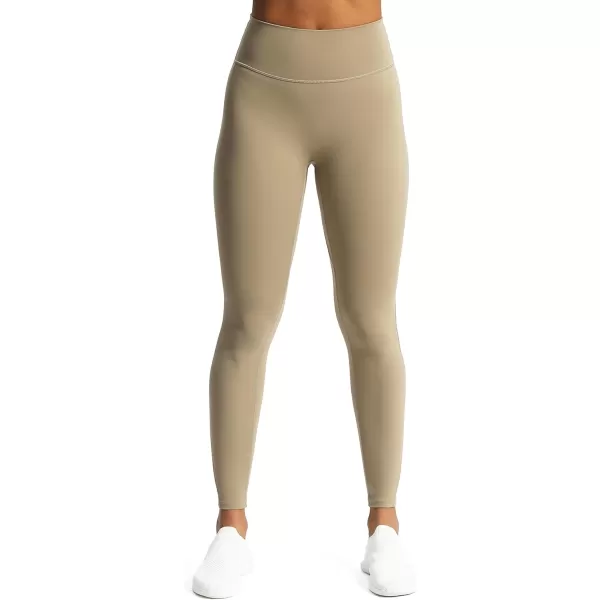 Aoxjox High Waisted Workout Leggings for Women Trinity Yoga Pants 265quotTaupe