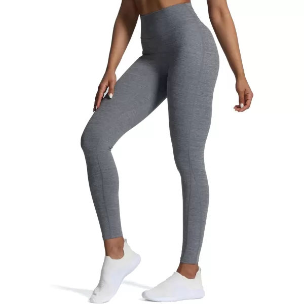 Aoxjox High Waisted Workout Leggings for Women Trinity Yoga Pants 265quotWinds Grey Marlsize Up for Less Compression