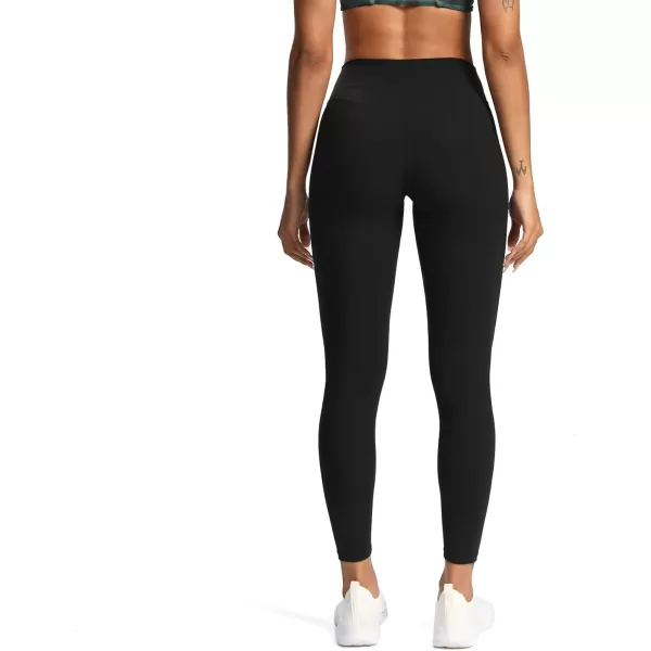 Aoxjox High Waisted Workout Leggings for Women Tummy Control Buttery Soft Yoga Metamorph Deep V Pants 26quotBlack 3 Pieces Pack