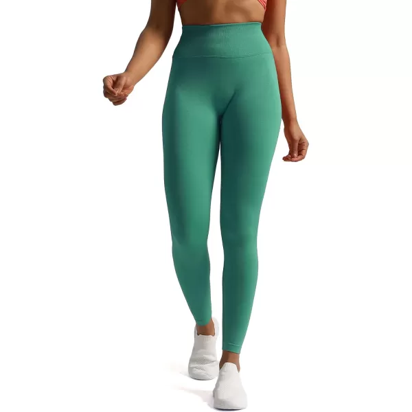 Aoxjox High Waisted Workout Leggings for Women Tummy Control Buttery Soft Yoga Metamorph Deep V Pants 26quotBlue Turquoise Marl