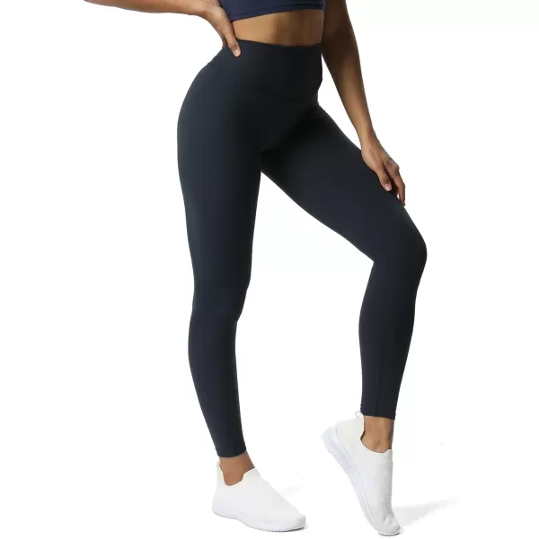 Aoxjox High Waisted Workout Leggings for Women Tummy Control Buttery Soft Yoga Metamorph Deep V Pants 26quotBlueberry