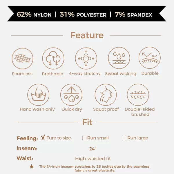 Aoxjox High Waisted Workout Leggings for Women Tummy Control Buttery Soft Yoga Metamorph Deep V Pants 26quotChive Blossom Marl