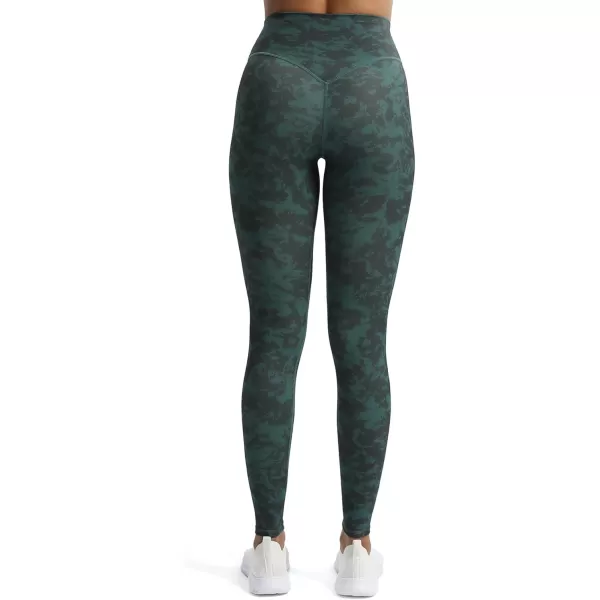 Aoxjox High Waisted Workout Leggings for Women Tummy Control Buttery Soft Yoga Metamorph Deep V Pants 26quotCloud Dark Green