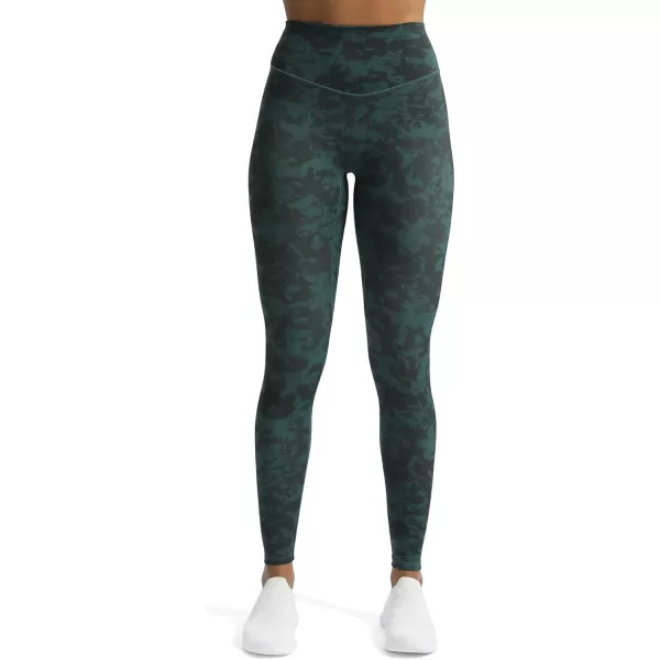 Aoxjox High Waisted Workout Leggings for Women Tummy Control Buttery Soft Yoga Metamorph Deep V Pants 26quotCloud Dark Green