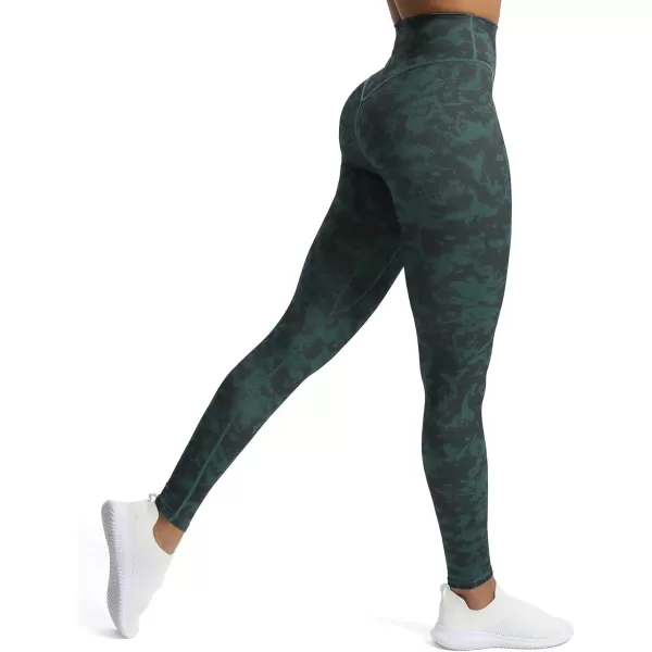Aoxjox High Waisted Workout Leggings for Women Tummy Control Buttery Soft Yoga Metamorph Deep V Pants 26quotCloud Dark Green