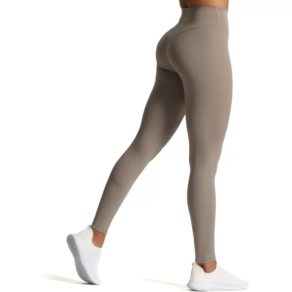 Aoxjox High Waisted Workout Leggings for Women Tummy Control Buttery Soft Yoga Metamorph Deep V Pants 26quotDriftwood