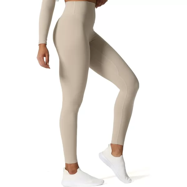 Aoxjox High Waisted Workout Leggings for Women Tummy Control Buttery Soft Yoga Metamorph Deep V Pants 26quotMink