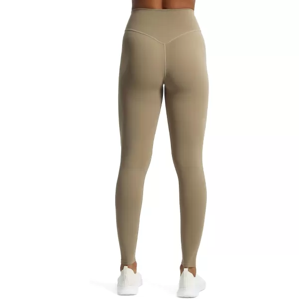 Aoxjox High Waisted Workout Leggings for Women Tummy Control Buttery Soft Yoga Metamorph Deep V Pants 26quotTaupe