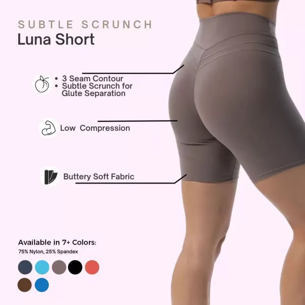 Aoxjox High Waisted Workout Shorts for Women Scrunch Tummy Control Luna Buttery Soft Yoga Shorts 6quotSpring Crocus