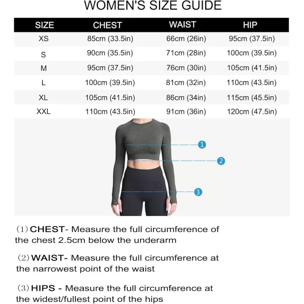 Aoxjox Long Sleeve Crop Tops for Women Vital Workout Seamless Crop T Shirt TopVital New Washed Taupe Marl