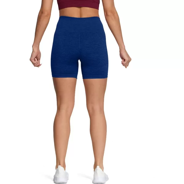 Aoxjox Vital Seamless Biker Shorts for Women High Waist Workout Shorts Booty Running Yoga Shorts 5quotVital New Navy