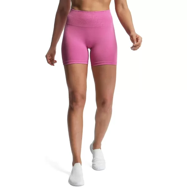 Aoxjox Vital Seamless Biker Shorts for Women High Waist Workout Shorts Booty Running Yoga Shorts 5quotVital New Spring Crocus