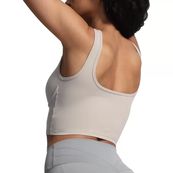 Aoxjox Womens Workout Brooke Tank Crop Curve Longline Fitness Sports Bras Padded Training Gym Bra Yoga TopMink