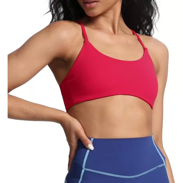 Aoxjox Womens Workout Sports Bras Fitness Backless Padded Ivy Low Impact Bra Yoga Crop Tank TopLove Potion