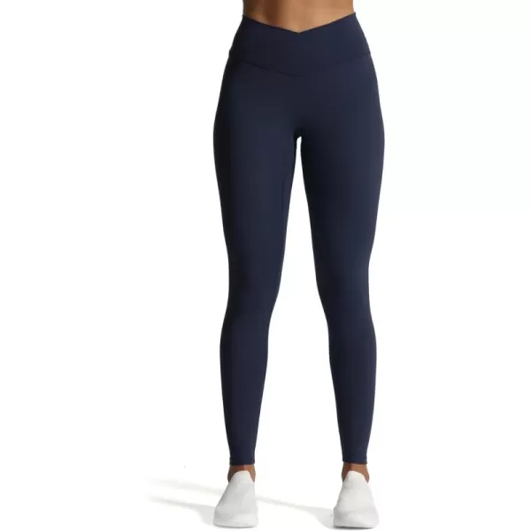 Aoxjox High Waisted Workout Leggings for Women CrossWaist Crossover Tummy Control Trinity Buttery Soft Yoga Pants 26quotNavy