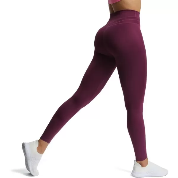 Aoxjox High Waisted Workout Leggings for Women Scrunch Tummy Control Luna Buttery Soft Yoga Pants 26quotDark Purple