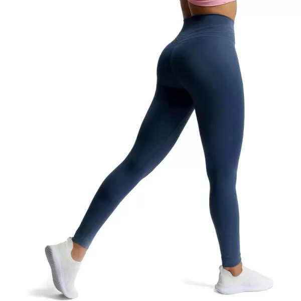 Aoxjox High Waisted Workout Leggings for Women Scrunch Tummy Control Luna Buttery Soft Yoga Pants 26quotNavy