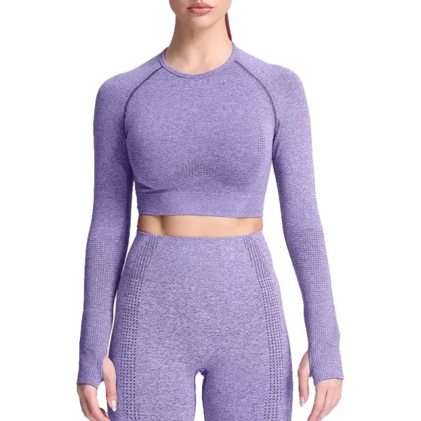 F Indigo Marl ( Crop Top )