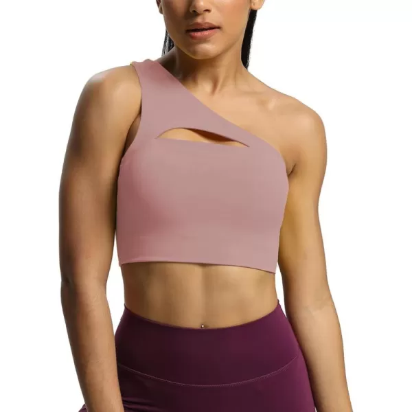 Aoxjox Womens Workout Sports Bras Fitness Gym Olivia Asymmetric One Shoulder Padded Bra Yoga Crop Tank TopWoodrose