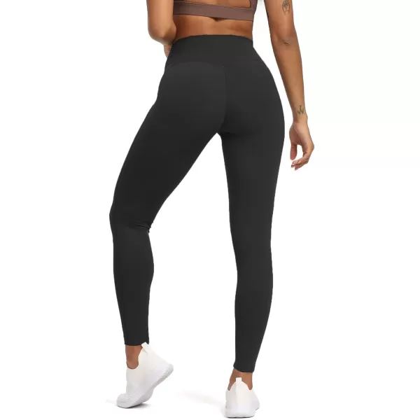 Aoxjox High Waisted Workout Leggings for Women Tummy Control High Rise Scrunch Buttery Soft Scarlett Yoga Pants 27quotBlack