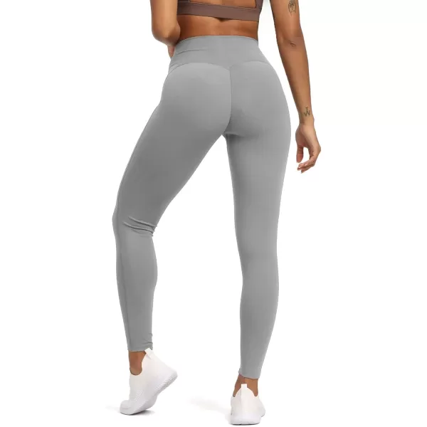 Aoxjox High Waisted Workout Leggings for Women Tummy Control High Rise Scrunch Buttery Soft Scarlett Yoga Pants 27quotGrey