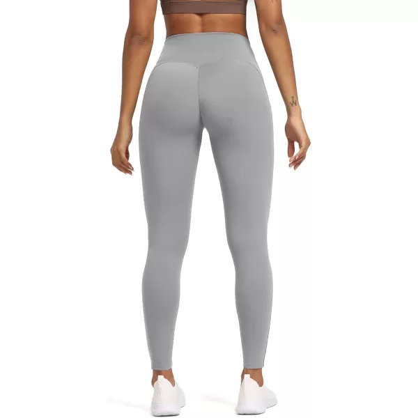 Aoxjox High Waisted Workout Leggings for Women Tummy Control High Rise Scrunch Buttery Soft Scarlett Yoga Pants 27quotGrey