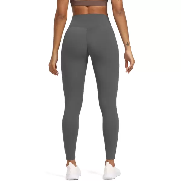 Aoxjox High Waisted Workout Leggings for Women Tummy Control High Rise Scrunch Buttery Soft Scarlett Yoga Pants 27quotIron Grey
