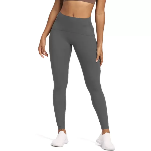 Aoxjox High Waisted Workout Leggings for Women Tummy Control High Rise Scrunch Buttery Soft Scarlett Yoga Pants 27quotIron Grey