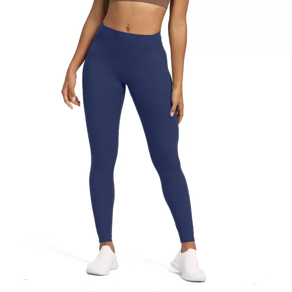 Aoxjox High Waisted Workout Leggings for Women Tummy Control High Rise Scrunch Buttery Soft Scarlett Yoga Pants 27quotNavy