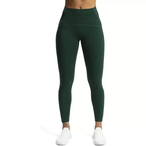Aoxjox High Waisted Workout Leggings for Women Tummy Control High Rise Scrunch Buttery Soft Scarlett Yoga Pants 27quotStorm Green