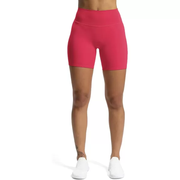 Aoxjox Trinity Workout Biker Shorts for Women Tummy Control High Waisted Exercise Athletic Gym Running Yoga Shorts 6quotLove Potion