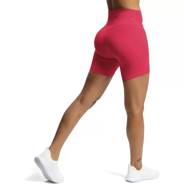 Aoxjox Trinity Workout Biker Shorts for Women Tummy Control High Waisted Exercise Athletic Gym Running Yoga Shorts 6quotLove Potion